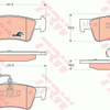 trw-fren-balatasi-arka-140mm-touareg-03-10-16-inc-tamir-takim-kit-gdb1672
