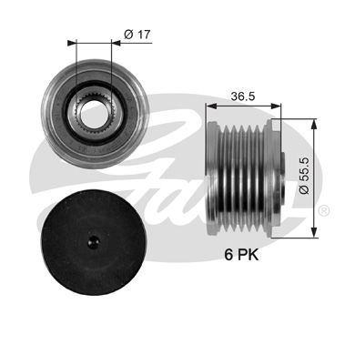 gates-alternator-rulmani-w203-w210-w200-98-07-oap7049