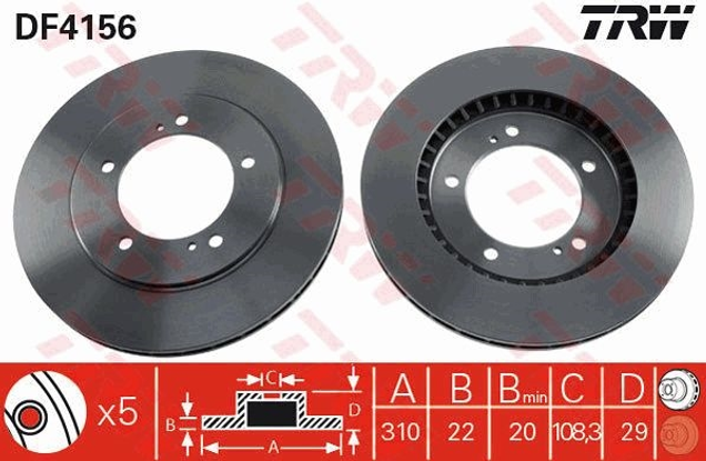 trw-fren-diski-on-5d-310mm-grand-vitara-98-df4156