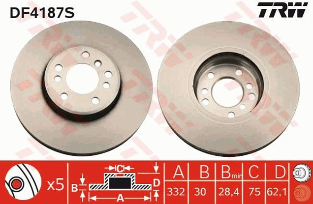 trw-on-fren-aynasi-hava-kanalli-bmw-x5-30d-30I-44I-05-2000-df4187s