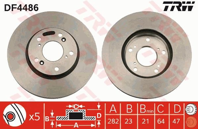 trw-on-fren-aynasi-honda-cr-v-ii-2002-0622cdti205-906fr-v-17-18-20-22-05282x23x5dlxhavali-df4486