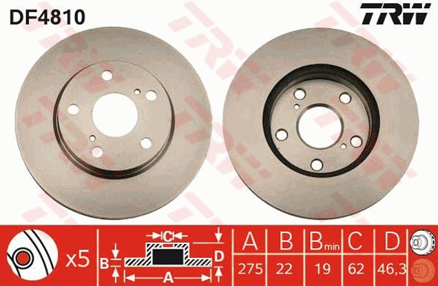 trw-fren-diski-on-5d-275mm-auris-09-corolla-13-df4810