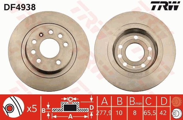 trw-fren-diski-arka-5d-278mm-astra-h-zafira-05-df4938