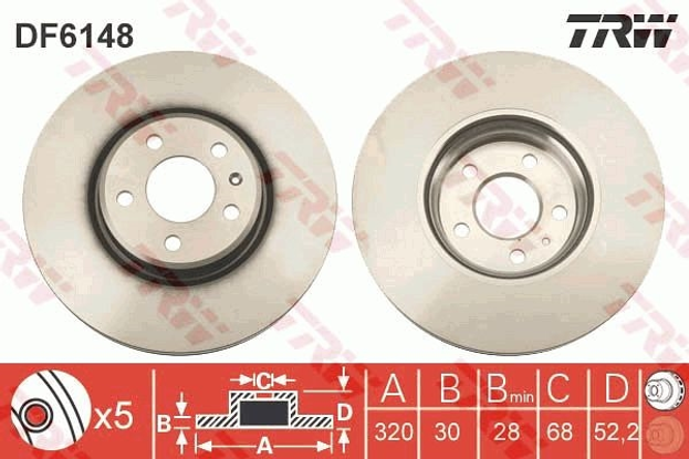 trw-fren-diski-on-320-mm-audi-a4-a5-a6-a7-q5-2010-df6148