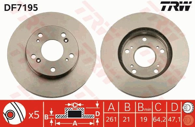 trw-fren-diski-on-5d-262mm-civic-14i-01-06-df7195