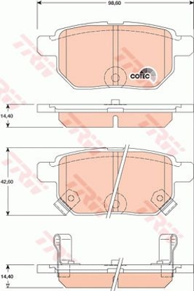 trw-fren-balatasi-arka-98mm-corolla-ae111-02-tamir-takim-kit-gdb3454