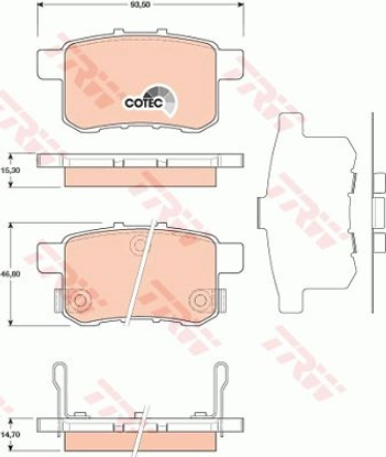 trw-arka-fren-balatasi-disk-accord-ix-20i-24i-08-tamir-takim-kit-gdb3482