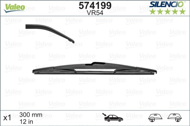 valeo-silecek-silencio-30cm-x1-vm54-arka-p4007-574199