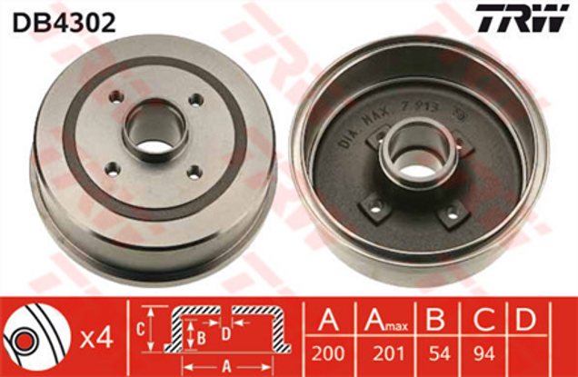 trw-arka-fren-kampanasi4d-200mm-corsa-c-13-db4302