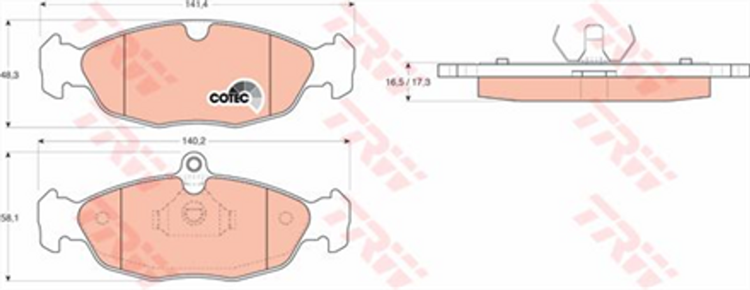 trw-fren-balatasi-on-140mm-astra-f-corsa-b-vectra-a-94-96-tamir-takim-kit-gdb1040