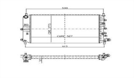 kale-su-radyatoru-522x378x32-escort-clx-16-zetec-96-99-aluminyum-0211182al