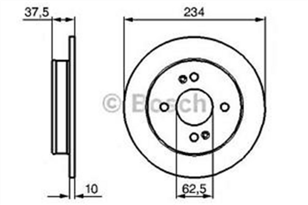 bosch-fren-diski-arka-4d-234mm-picanto-1011-04-0986479256