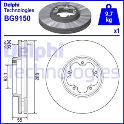 delphi-fren-diski-tekli-paket-on-ford-transit-0514-bg9150