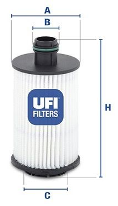 ufi-yag-filtresi-opel-antara-22-cdti-2011-chevrolet-cruze-20-vcdi-2011-oe-2508800