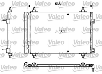 VALEO valeo klima kondenseri p307 14 14 16v 16 16v 00 p308 14 16v 07 partner tepee 16 hdi 568361x12 818171