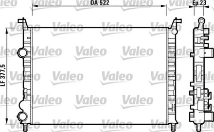 VALEO radyator fiat palio 6