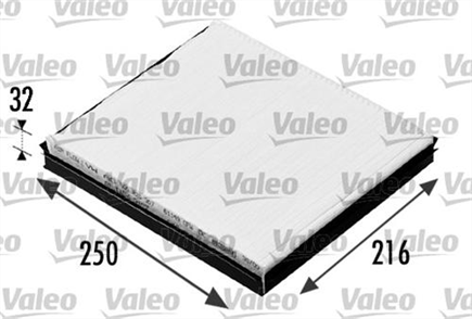 VALEO valeo polen filtresi polo 07 corodoba ibiza iv02 09 ibiza v 09 12 14 14 16v 14tdi 18t 19tdi 698685