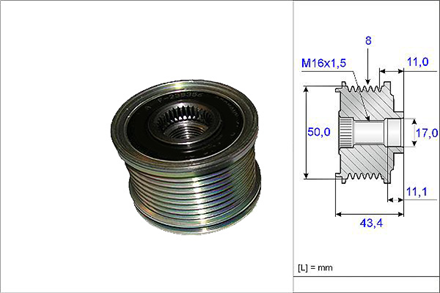 VALEO valeo rulmanli kasnak mercedes classe m w164 588090 2