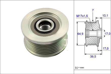 VALEO valeo alternator kasnagi rulmanli nissan navara pathfinder pickup 25 dci 05 588069