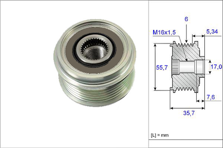 VALEO alternator kasnagi rulmanli chevrolet captiva epica lacetti nubira 20d 06 antara 20 cdti 07 13