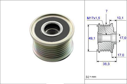 VALEO valeo alternator kasnagi rulmanli megane iii logan iii scenic iii nissan qashqai 20 dci master iii 23dci 588063