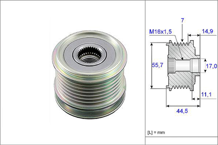 VALEO valeo alternator kasnagi rulmanli mercedes sprinter viano c seri w203 s203 cl203 clc seri cl203 clk 588060