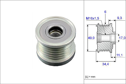 VALEO valeo rulmanli kasnak bmw 316 e46 588056