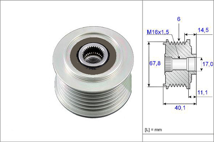 VALEO valeo rulmanli kasnak volkswagen transporter t4 588050