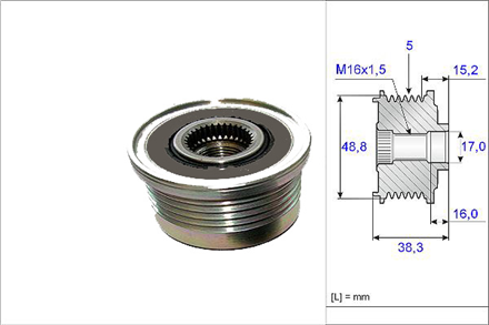 VALEO valeo alternator kasnagi rulmanli mercedes sprinter c serisi 588049