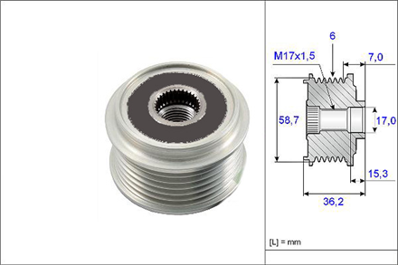 VALEO valeo rulmanli kasnak ford focus daw dbw 588042