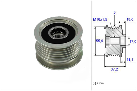 VALEO alternator kasnagi rulmanli polo 17 sdi 19d sdi 94 01 seat arosa 17 sdi 97 04 5