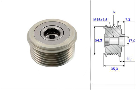 VALEO valeo rulmanli kasnak cit jumpy bs bt bybz 588015