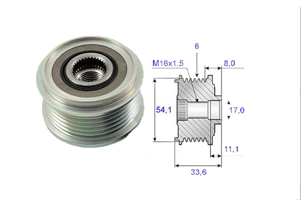 VALEO valeo alternator kasnagi rulmanli ducato sucudo boxer jumper partner berlingo 20 hdi 02 mondeo 07 588003