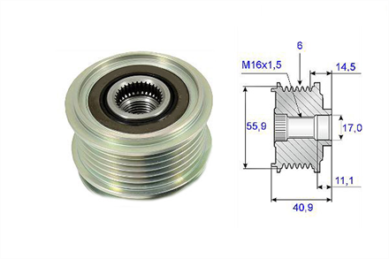 VALEO valeo rulmanli kasnak volkswagen bora 1j2 588001 2