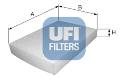 UFI ufi polen filtresi focus ii 14 16tdci 18 20tdci 0412 volvo s40 c30 v50 07 karbonsuz 5312900