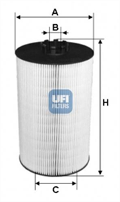 UFI ufi yag filtresi passat 98 05 25tdi a4 97 06 a6 97 05 a8 97 02 25tdi afb akn 2501900