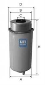 UFI ufi yakit filtresi transit 22 24 32 tdci 06 euro4 wk8158 2445500