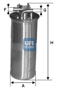 UFI ufi yakit filtresi audi a6 27 tdi 30 tdi 04 11 bsg oe 2400100