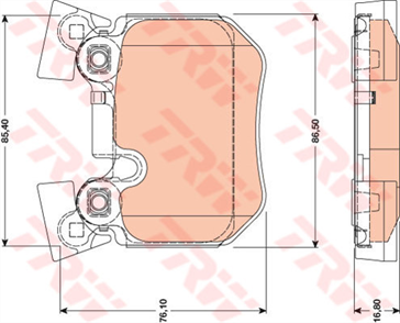 TRW trw arka balata bmw 130I 123d e81 e82 e87 06 e90 e91 e93 05 316I 320I 323I 325I 330I 318d 320d gdb1795