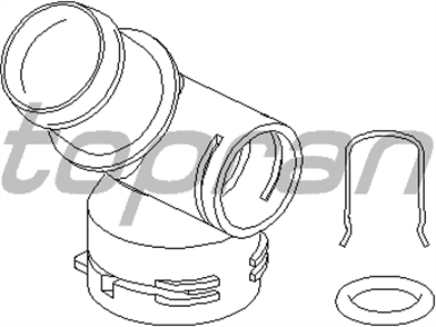 TOPRAN topran termostat yuvasi flansi golf v vi plus jetta iii passat scirocco touran a3 octavia 14 19 20 112399755