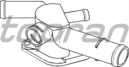 TOPRAN topran termostat yuvasi flansi bora 98 05 golf iv 97 05 16 20 polo 16 97 01 t4 20 03 108197755