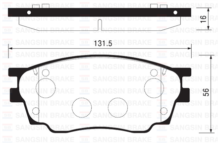 SANGSIN sangsin on balata accent era ym mazda 6 02 gdb33099 sp2027