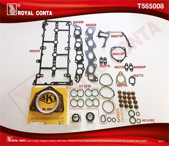 ROYAL royal motor takim contasi kecelisupap lastik skcsiz doblo linea bravo ii 16 dmtj t565008