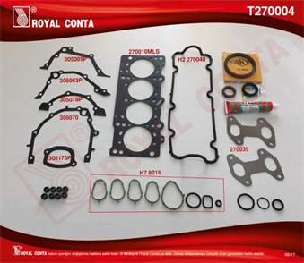 ROYAL royal motor takim conta skt keceli sublastikli palio 12 8v 60 65 hp t270004