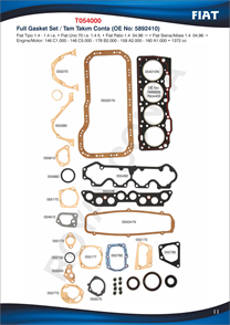 ROYAL royal motor takim conta skt keceli tipo uno 14 t054000