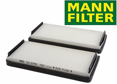 MANN-HUMMEL mann hummel kabin filtresi mercedes s klasse w220 s 55 amg 500hp 1002 1005 cu2745 2