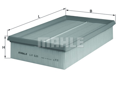 MAHLE mahle hava filtresi e class w s c r124 lx526