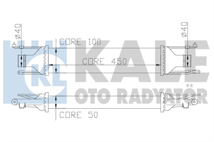 KALE OTO RADYATÖR kale turbo radyatoru 450x97x52 cors d 13 cdti 06 a13dtc a13dte 348400