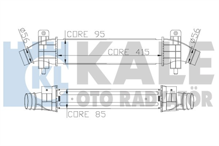 KALE OTO RADYATÖR kale turbo radyatoru 412x91x85 mondeo iii 20 16v 00 346700