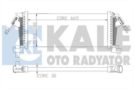 KALE kale turbo radyatoru intercooler astra j cruze j305 al pl brz 565x280x30 344800